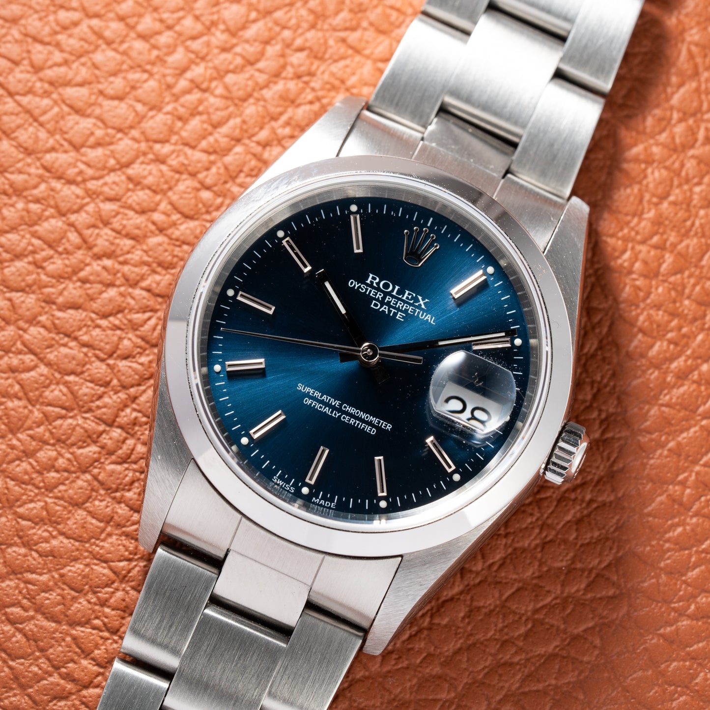 Rolex Date 34 Blue 15200