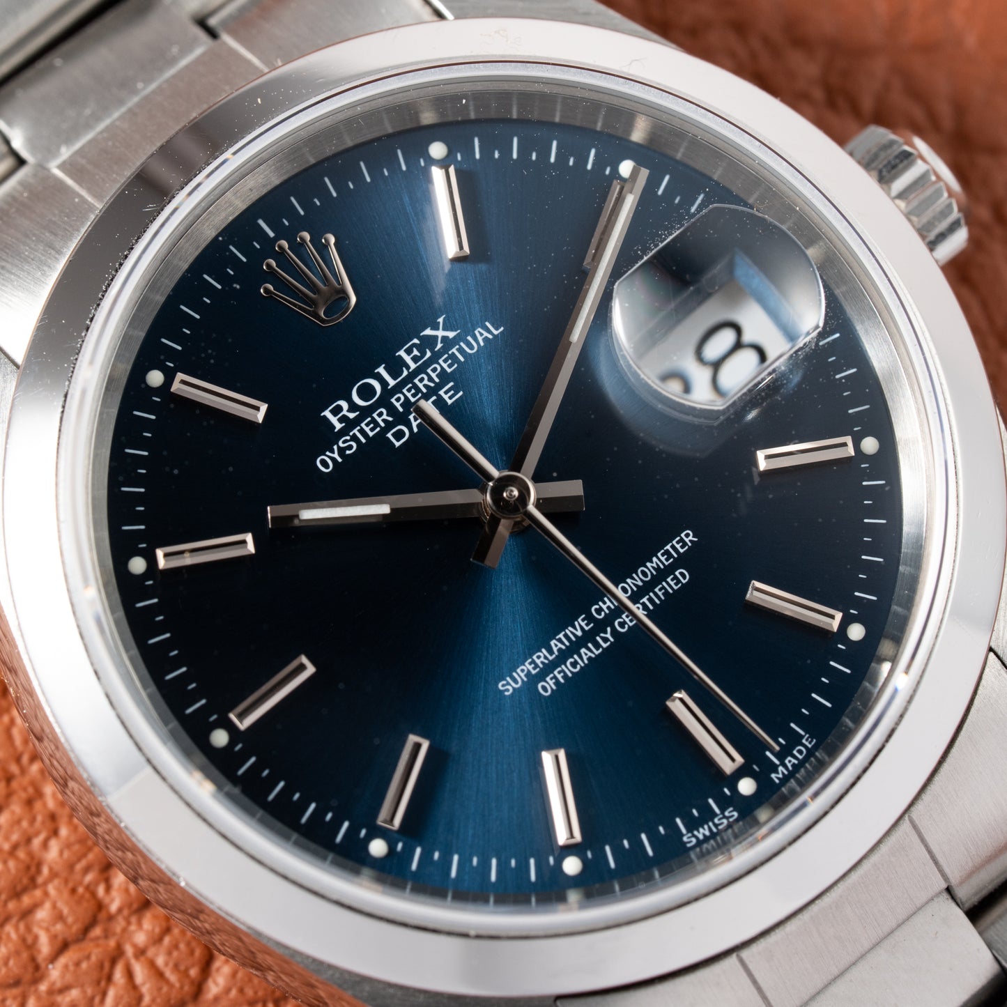 Rolex Date 34 Blue 15200