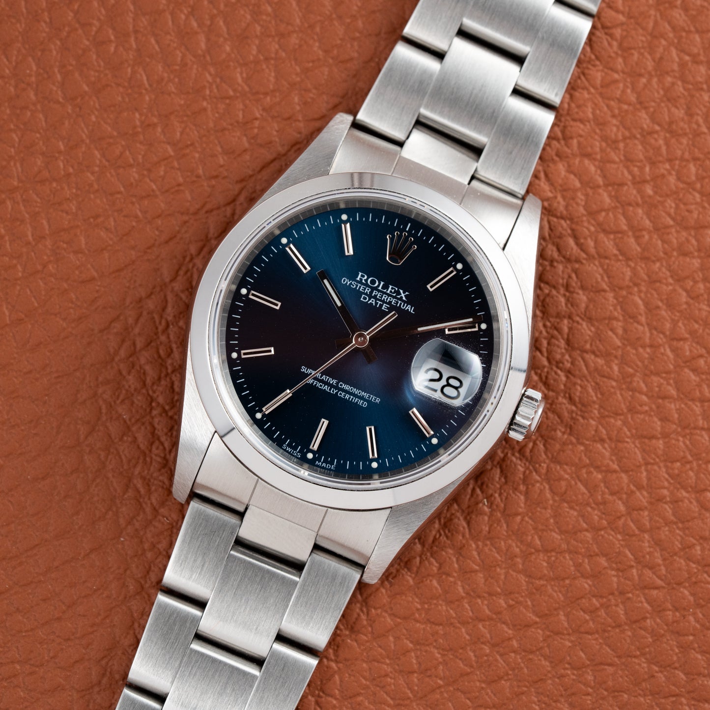 Rolex Date 34 Blue 15200