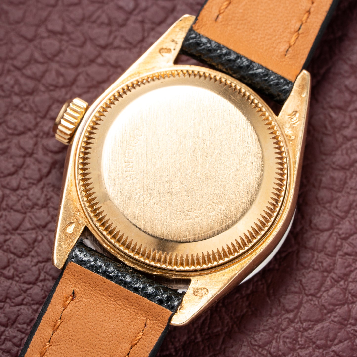 Rolex Datejust 26 Factory Diamond Dial AM Diamond Ruby Bezel 18k Gold Ref 69178 from 1983