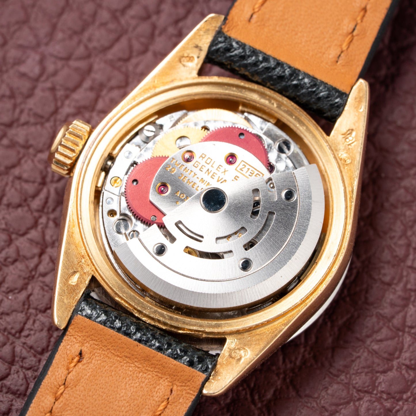 Rolex Datejust 26 Factory Diamond Dial AM Diamond Ruby Bezel 18k Gold Ref 69178 from 1983