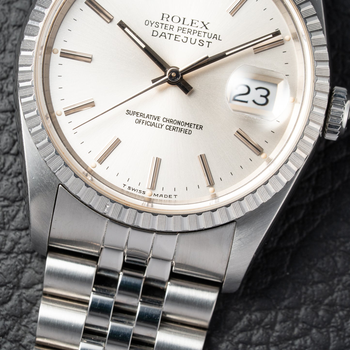 Rolex Datejust 36mm Ref. 16220 Engine Turned bezel Jubilee (1991)