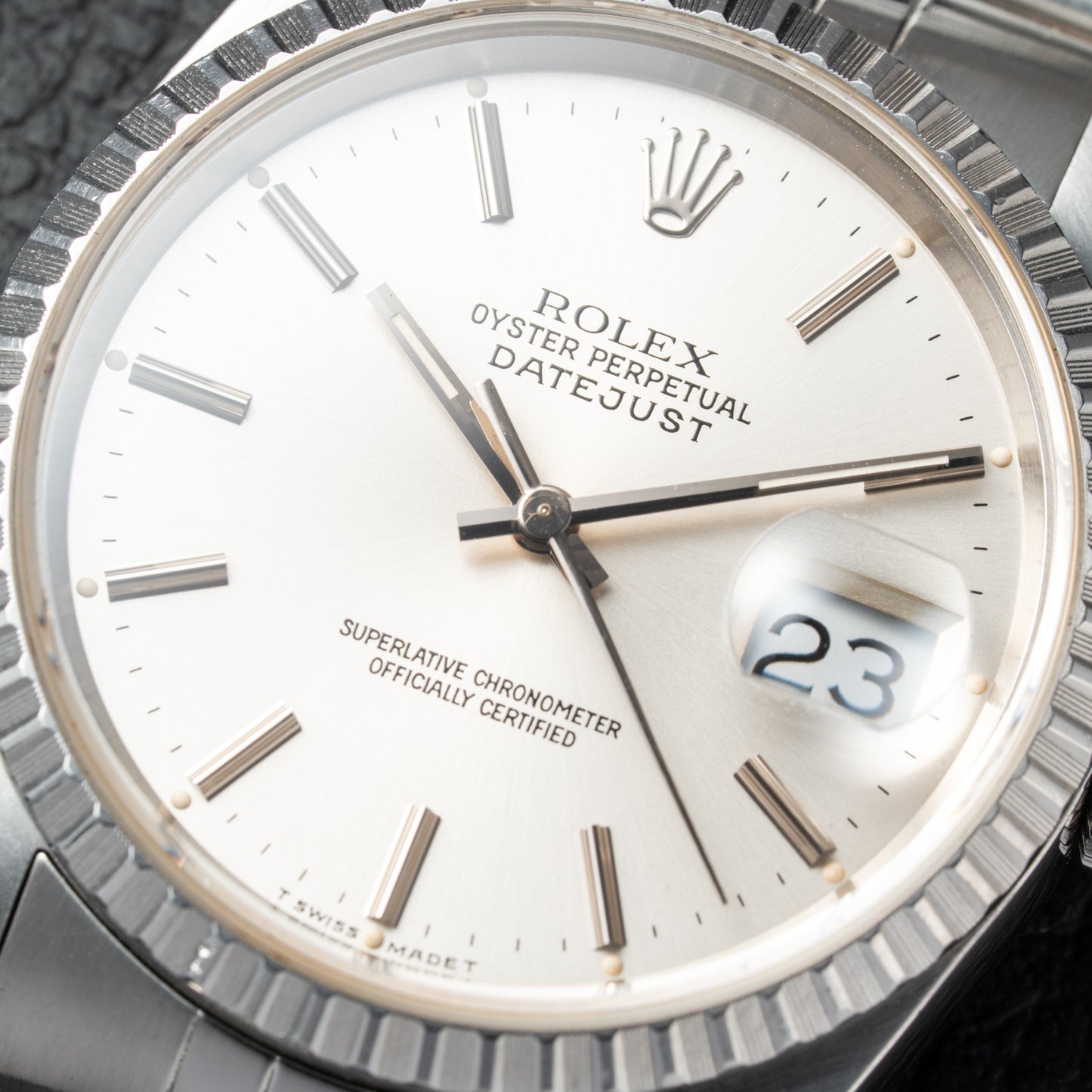 Rolex Datejust 36mm Ref. 16220 Engine Turned bezel Jubilee (1991)