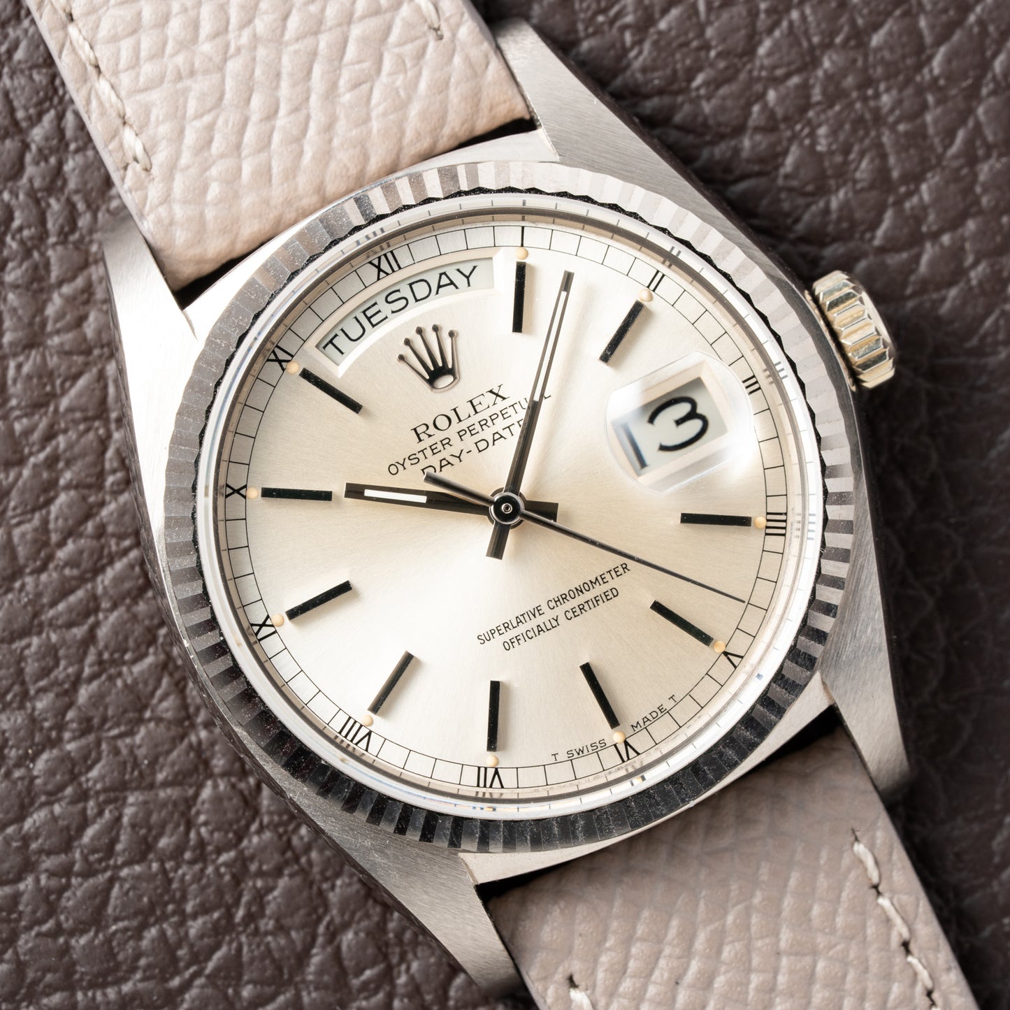 Rolex Day-Date Ref. 18039 White Gold President from 1978