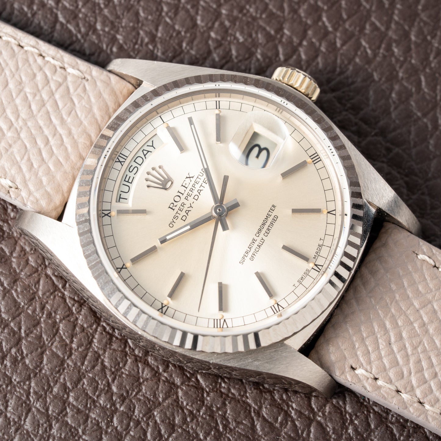 Rolex Day-Date Ref. 18039 White Gold President from 1978