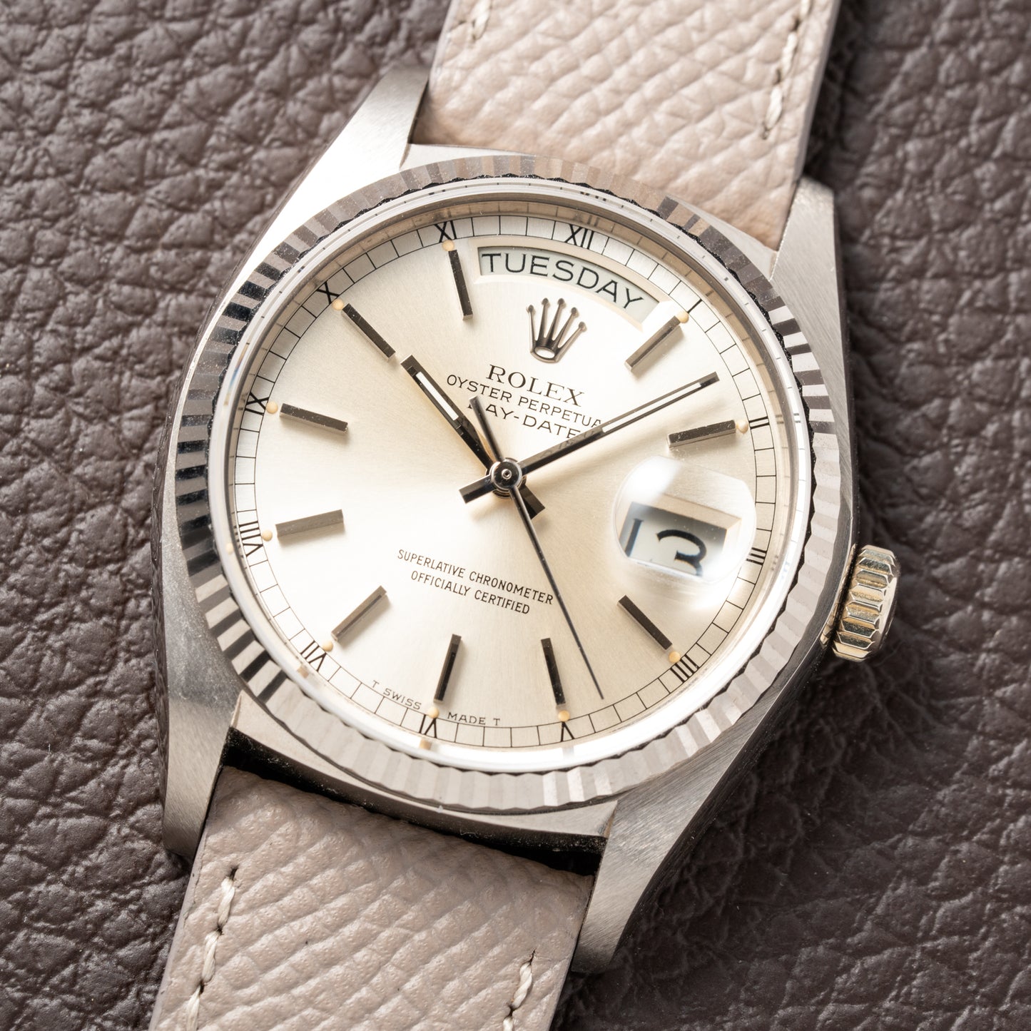 Rolex Day-Date Ref. 18039 White Gold President from 1978