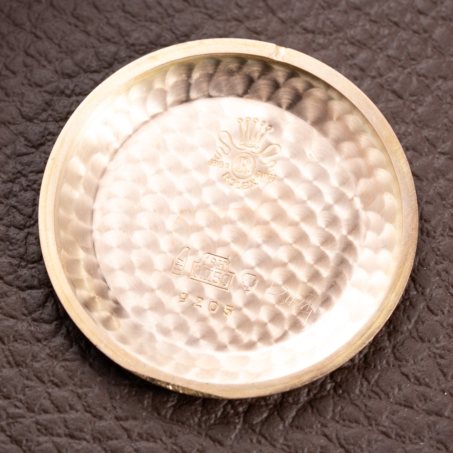 Rolex Precision 18K Rosé Gold with Faceted Diamond Index Dial Ref. 9205 Circa 1956