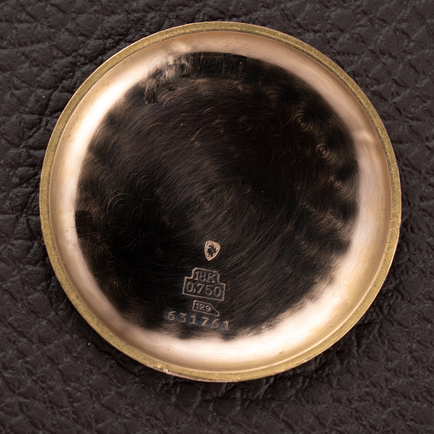 Titus Black Gilt Dial Jumbo Chronograph 18K Rosé Gold from the 1940s/50s