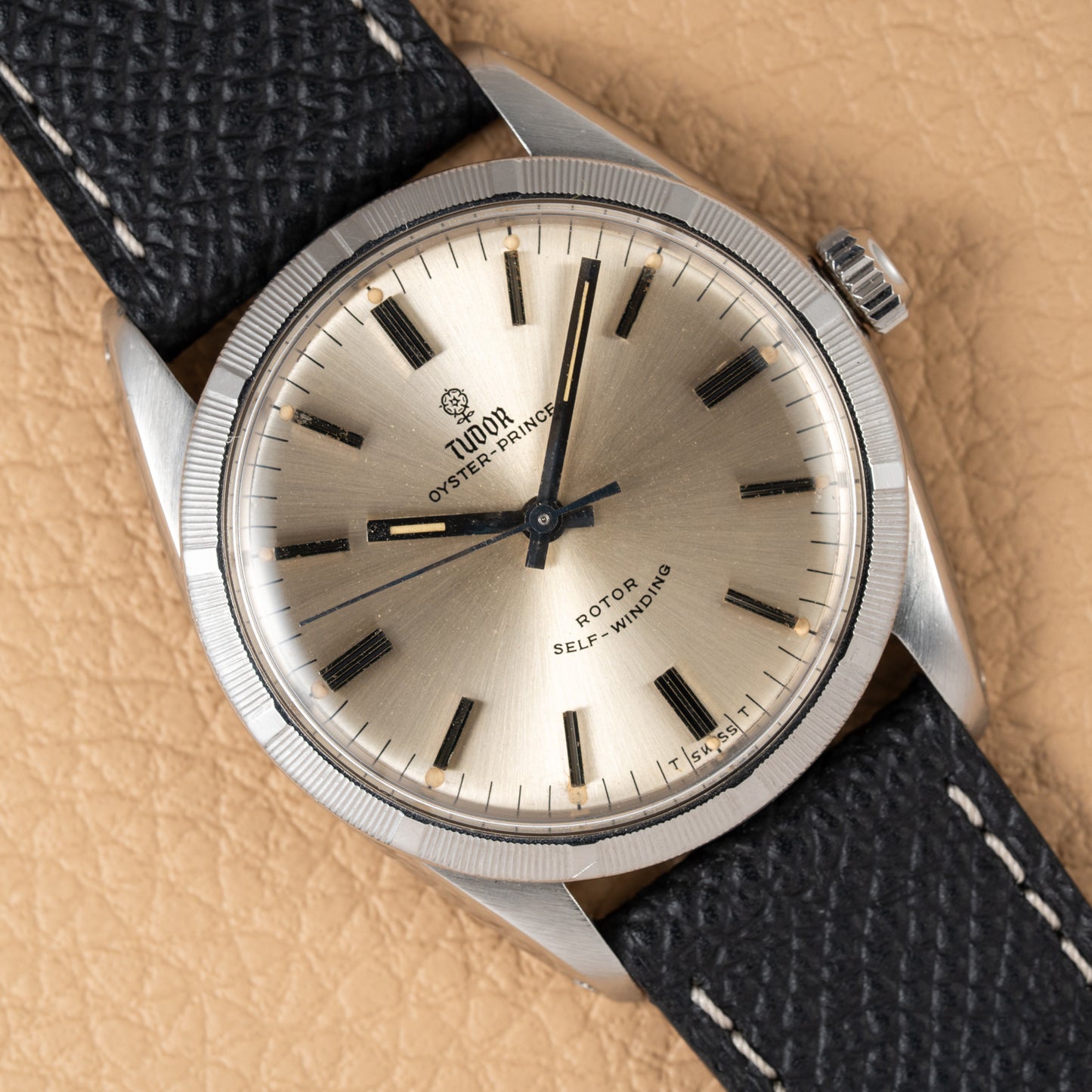 Tudor Oyster Prince Rare Bamboo Milled Bezel Rotor Self-Winding from 1966