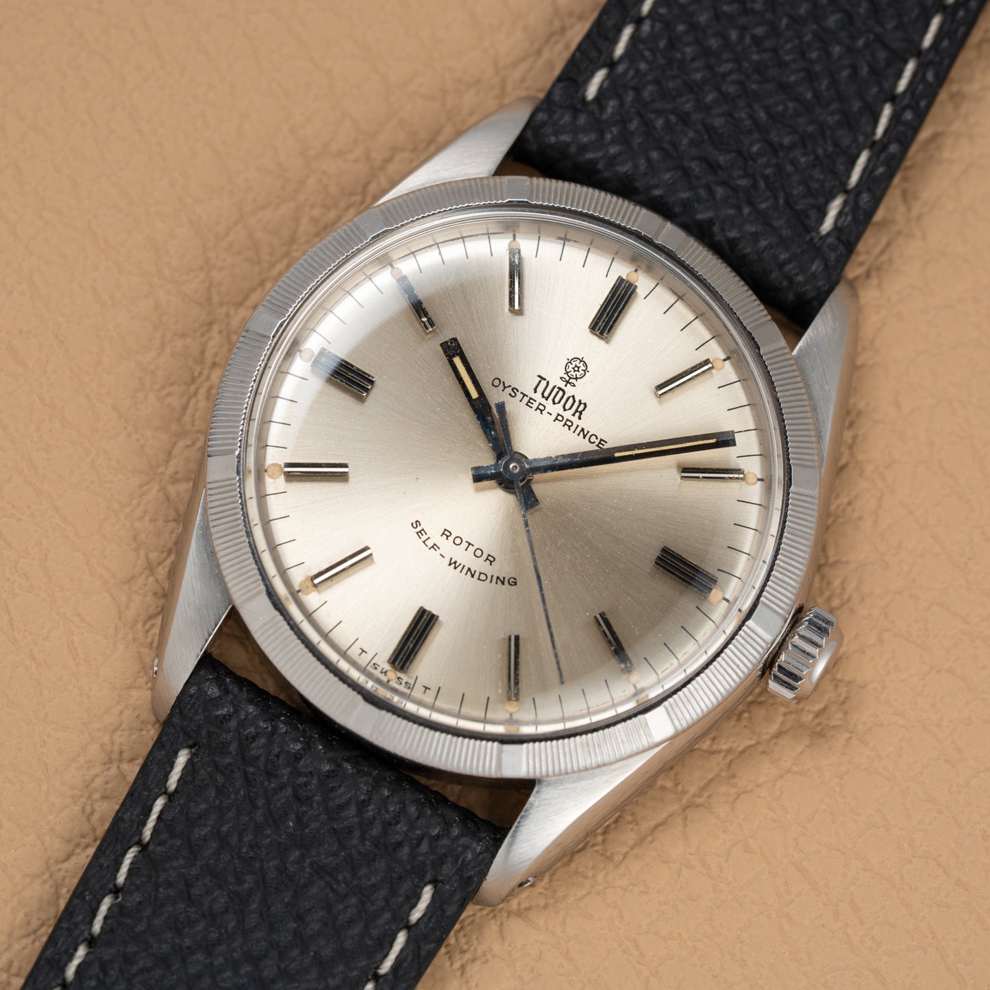 Tudor Oyster Prince Rare Bamboo Milled Bezel Rotor Self-Winding from 1966