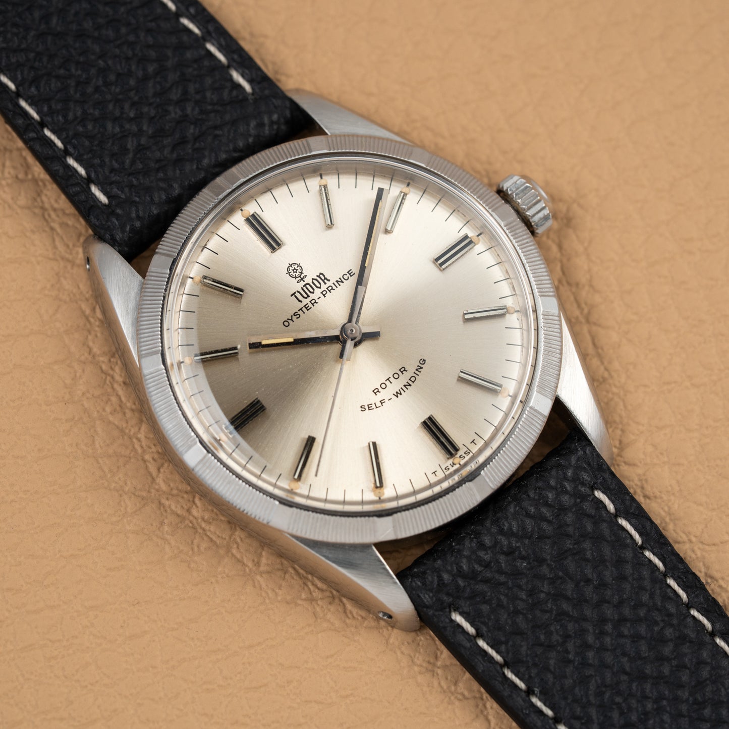 Tudor Oyster Prince Rare Bamboo Milled Bezel Rotor Self-Winding from 1966