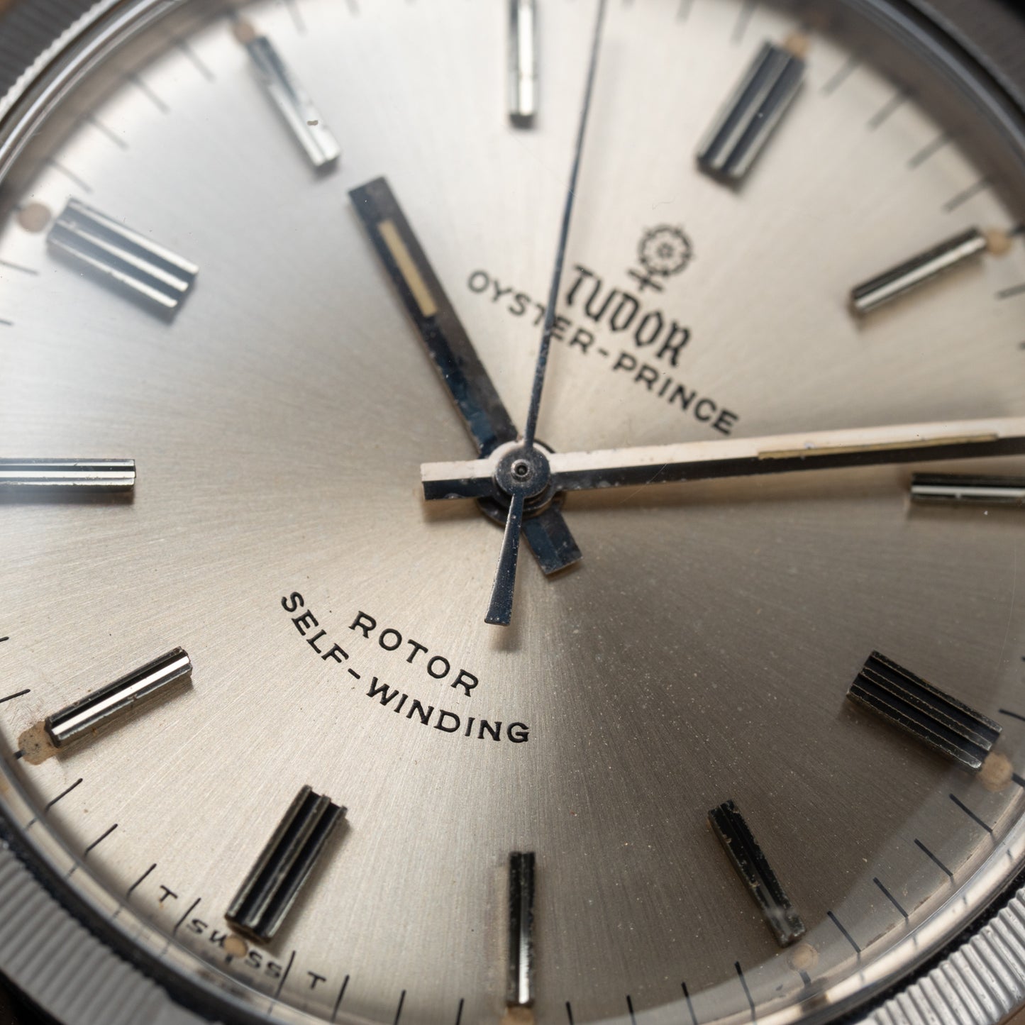 Tudor Oyster Prince Rare Bamboo Milled Bezel Rotor Self-Winding from 1966