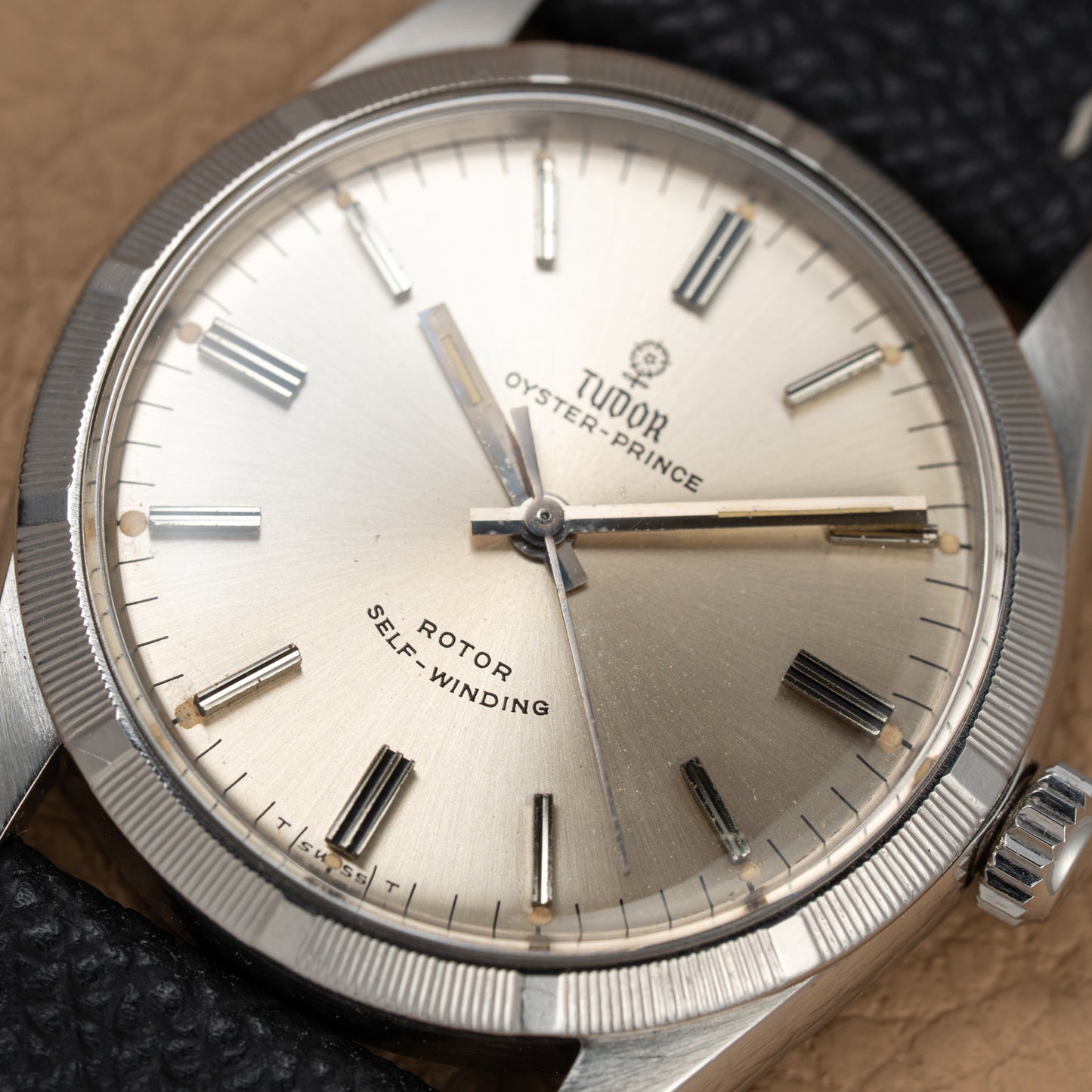 Tudor Oyster Prince Rare Bamboo Milled Bezel Rotor Self-Winding from 1966