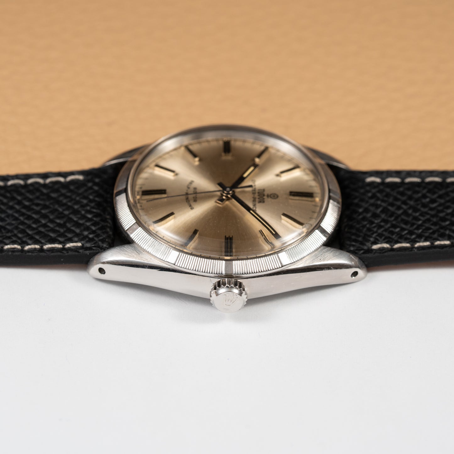 Tudor Oyster Prince Rare Bamboo Milled Bezel Rotor Self-Winding from 1966