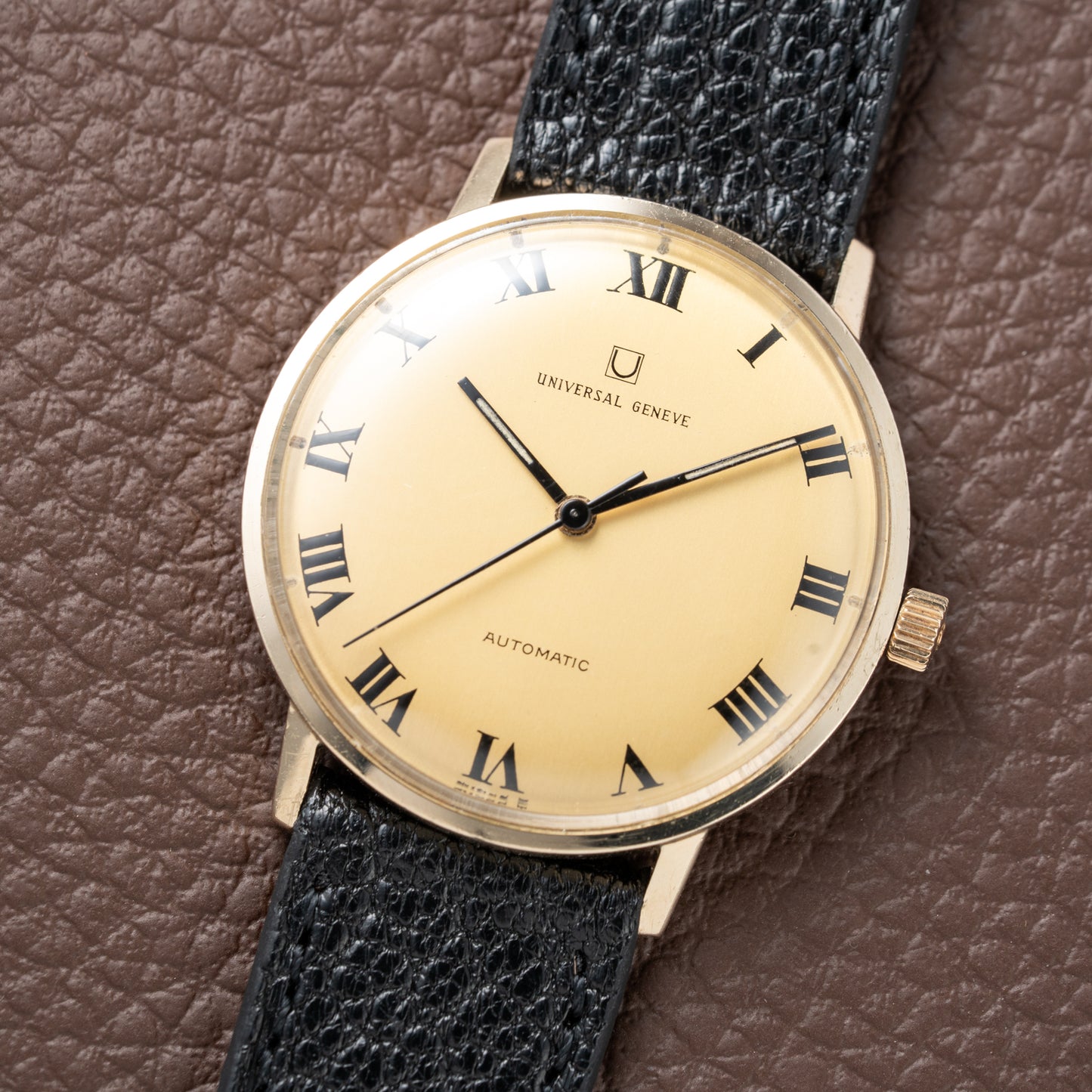 Universal Genève Automatic ‘Super Microrotor’ Roman Dial 10K Gold Filled from 1962