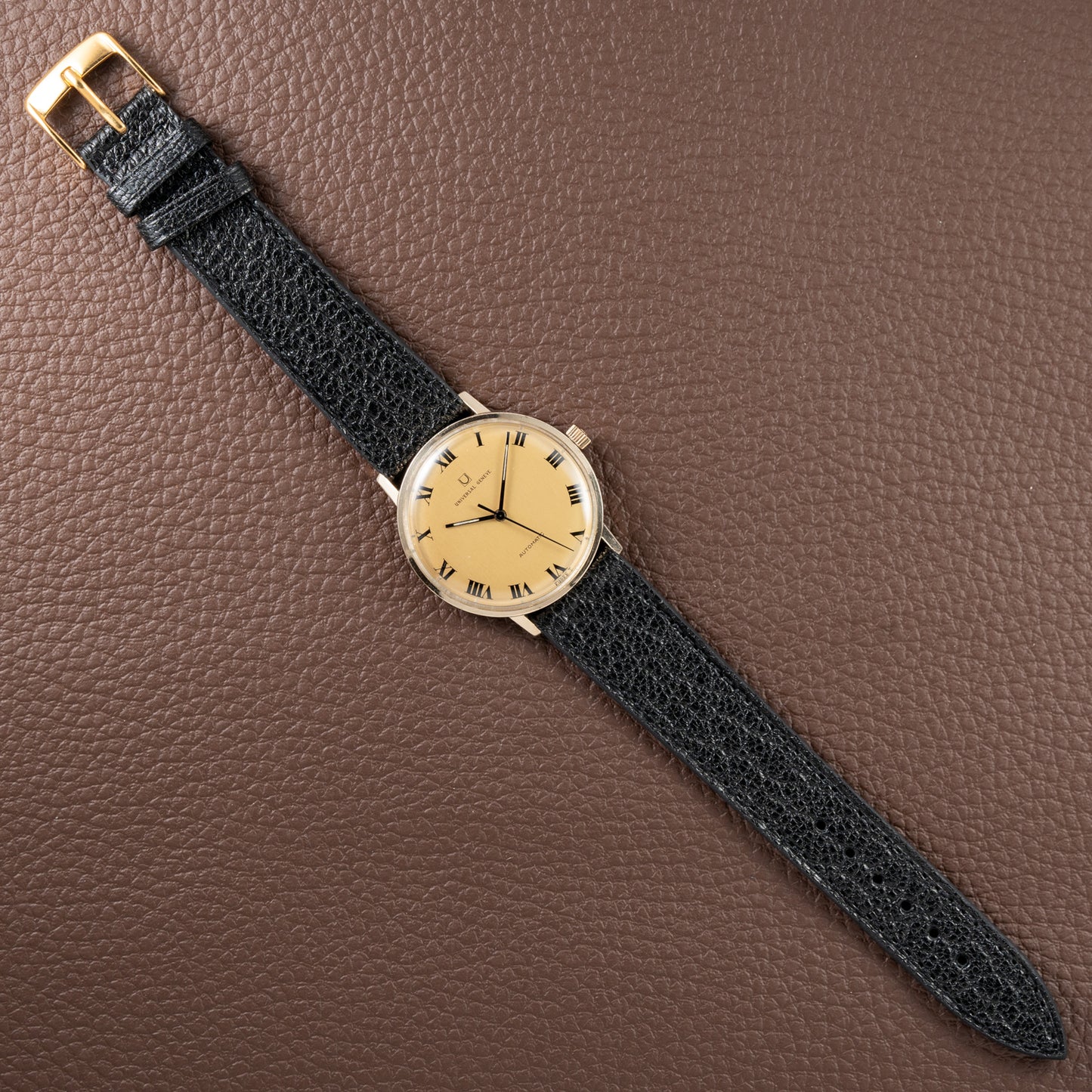 Universal Genève Automatic ‘Super Microrotor’ Roman Dial 10K Gold Filled from 1962