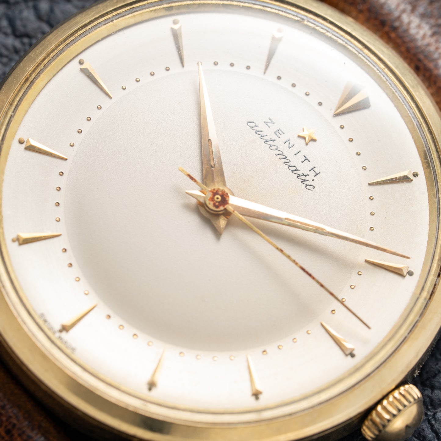 Zenith Early Automatic Bumper 'Egg dial' Jumbo Cal. 133.8 from 1950s