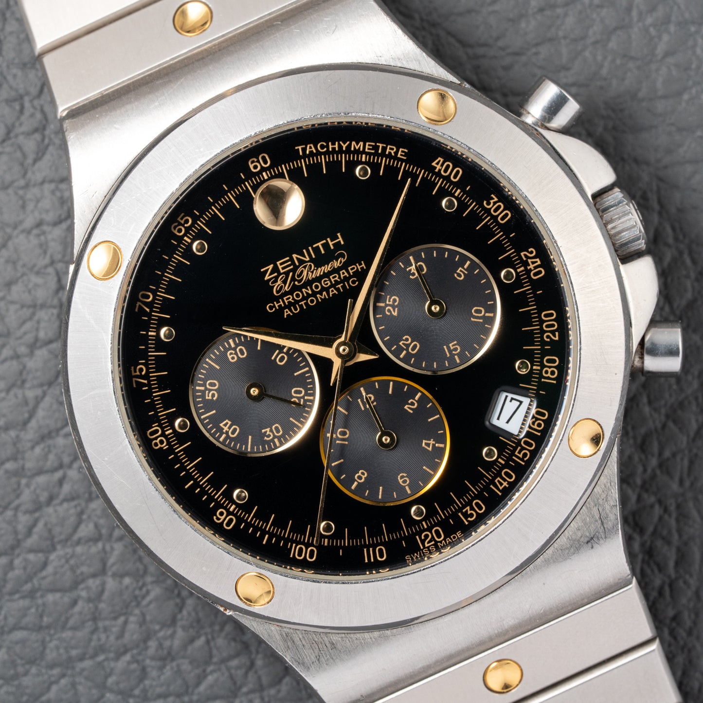 Zenith El Primero Chronograph Pacific Black Gilt Dial Ref. 59.0010.400