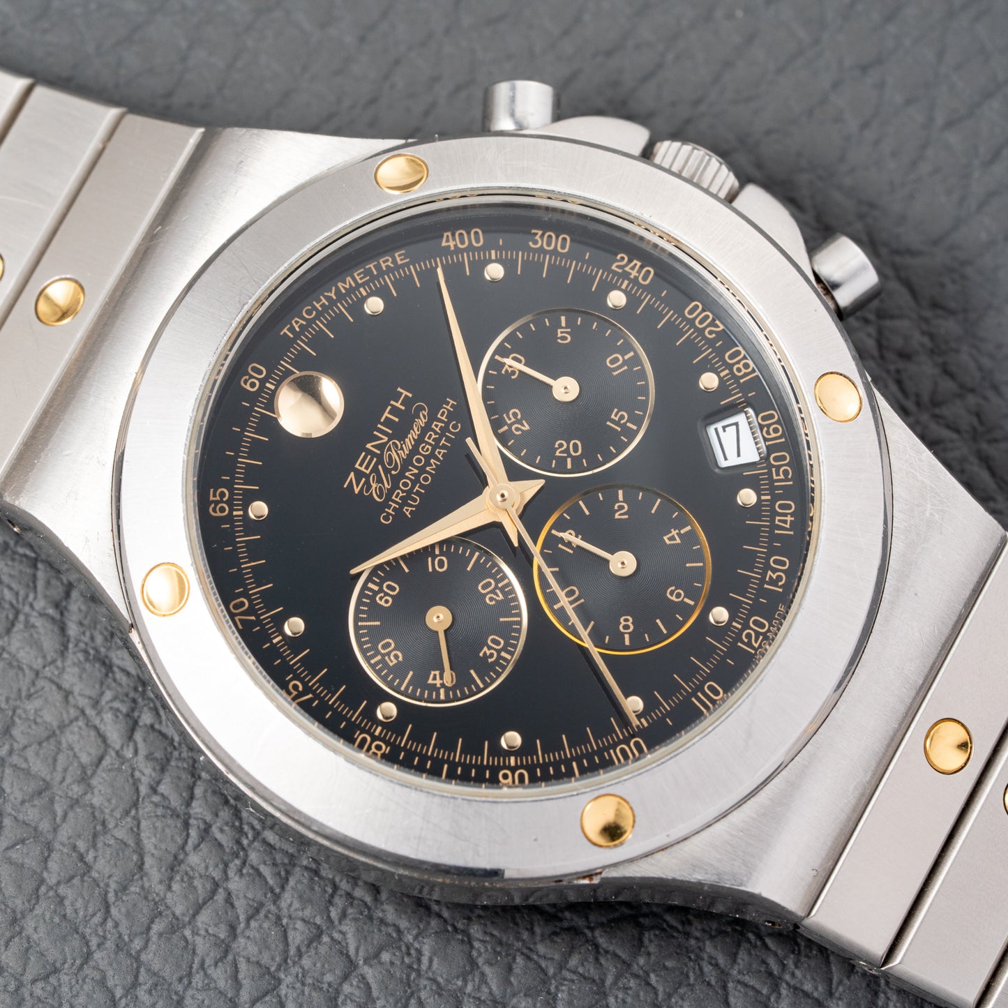 Zenith El Primero Chronograph Pacific Black Gilt Dial Ref. 59.0010.400