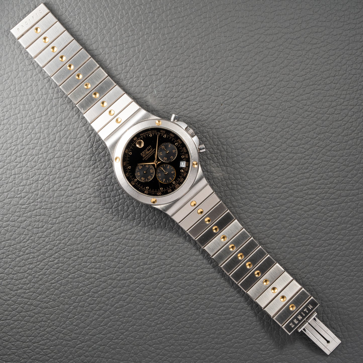 Zenith El Primero Chronograph Pacific Black Gilt Dial Ref. 59.0010.400
