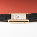 Cartier Must de Tank Vermeil White Opaline Roman Dial PM Ref. 5057001