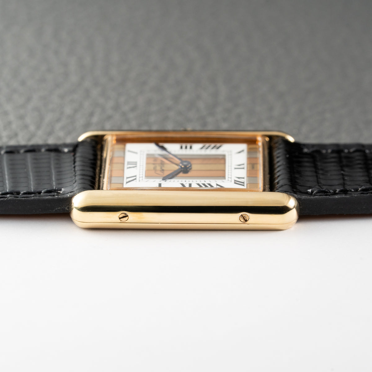 Cartier Must de Tank Vermeil Tricolor Mirror Dial Ref 6 81006 Quartz GM Cartier Service 2025