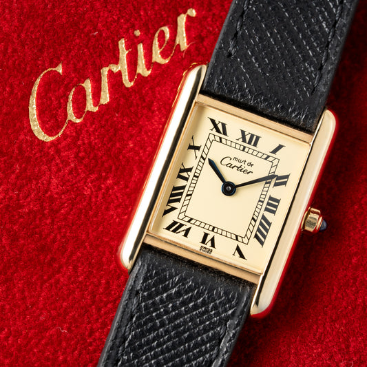 Cartier Must de Tank Vermeil Lemon Roman Dial Reference 3 66001 CARTIER SERVICED 2025