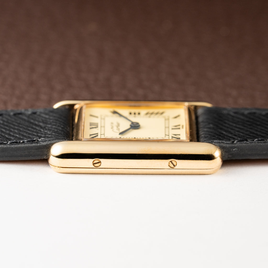Cartier Must de Tank Vermeil Lemon Roman Dial Reference 3 66001 CARTIER SERVICED 2025