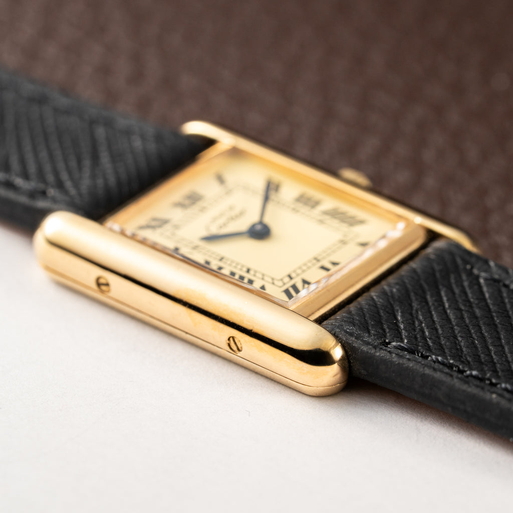 Cartier Must de Tank Vermeil Lemon Roman Dial Reference 3 66001 CARTIER SERVICED 2025