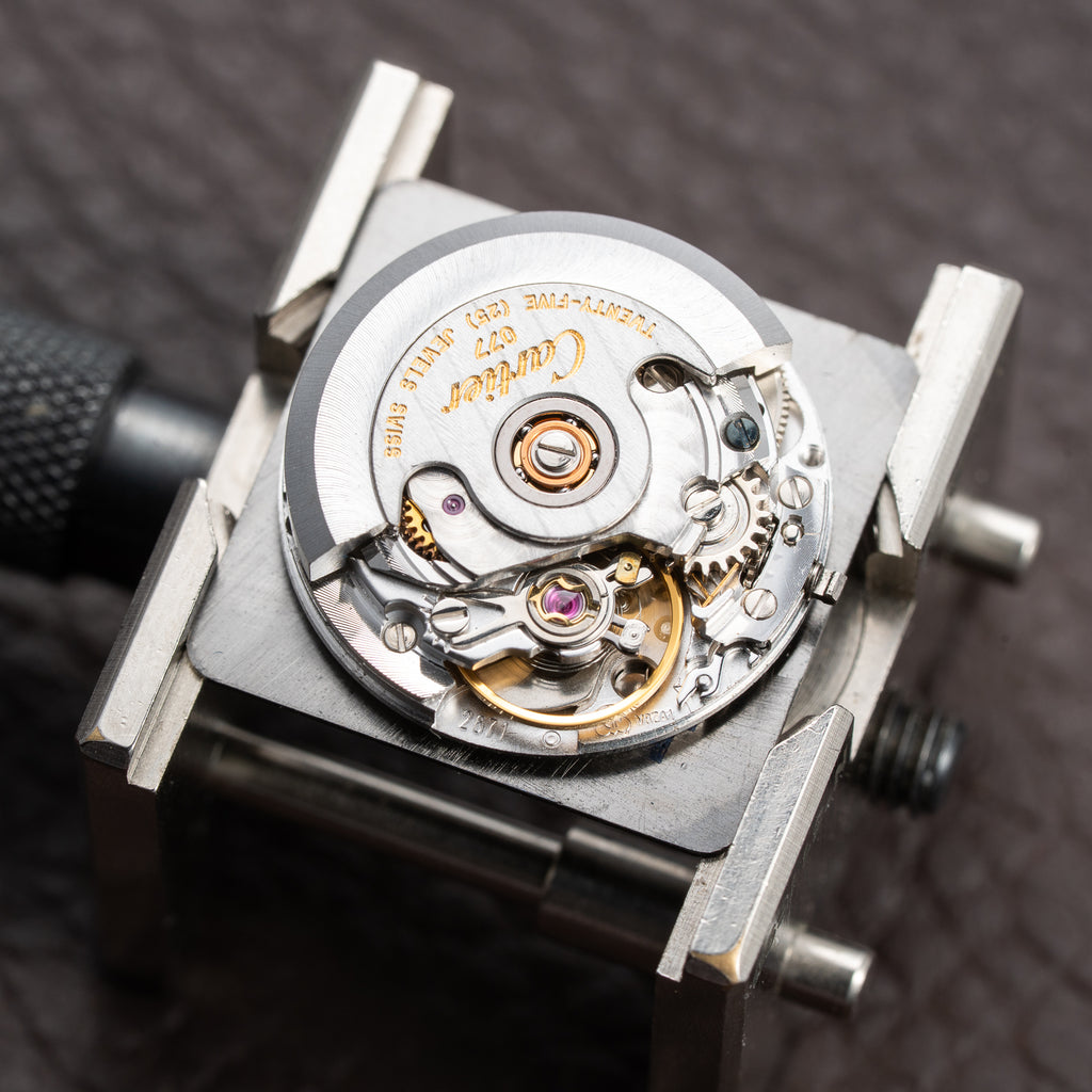Cartier Santos Carrée “Ghost” Grey Stainless Steel Automatic GM Ref. 2960 from 1980s