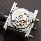 Cartier Santos Carrée “Ghost” Grey Stainless Steel Automatic GM Ref. 2960 from 1980s