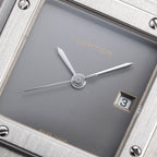 Cartier Santos Carrée “Ghost” Grey Automatic GM Cartier Service History Ref. 2960 from 1980s