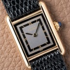 Cartier Tank Must de Black Art Deco Dial Full Set from 1987 Ref 3 66001 with Cartier Service 2025