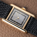 Cartier Tank Must de Black Art Deco Dial Full Set from 1987 Ref 3 66001 with Cartier Service 2025