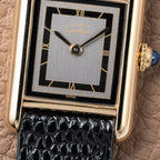 Cartier Tank Must de Black Art Deco Dial Full Set from 1987 Ref 3 66001 with Cartier Service 2025