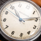 Jaeger LeCoultre Dress Watch Military Style Central Seconds Radium Dial from 1940s