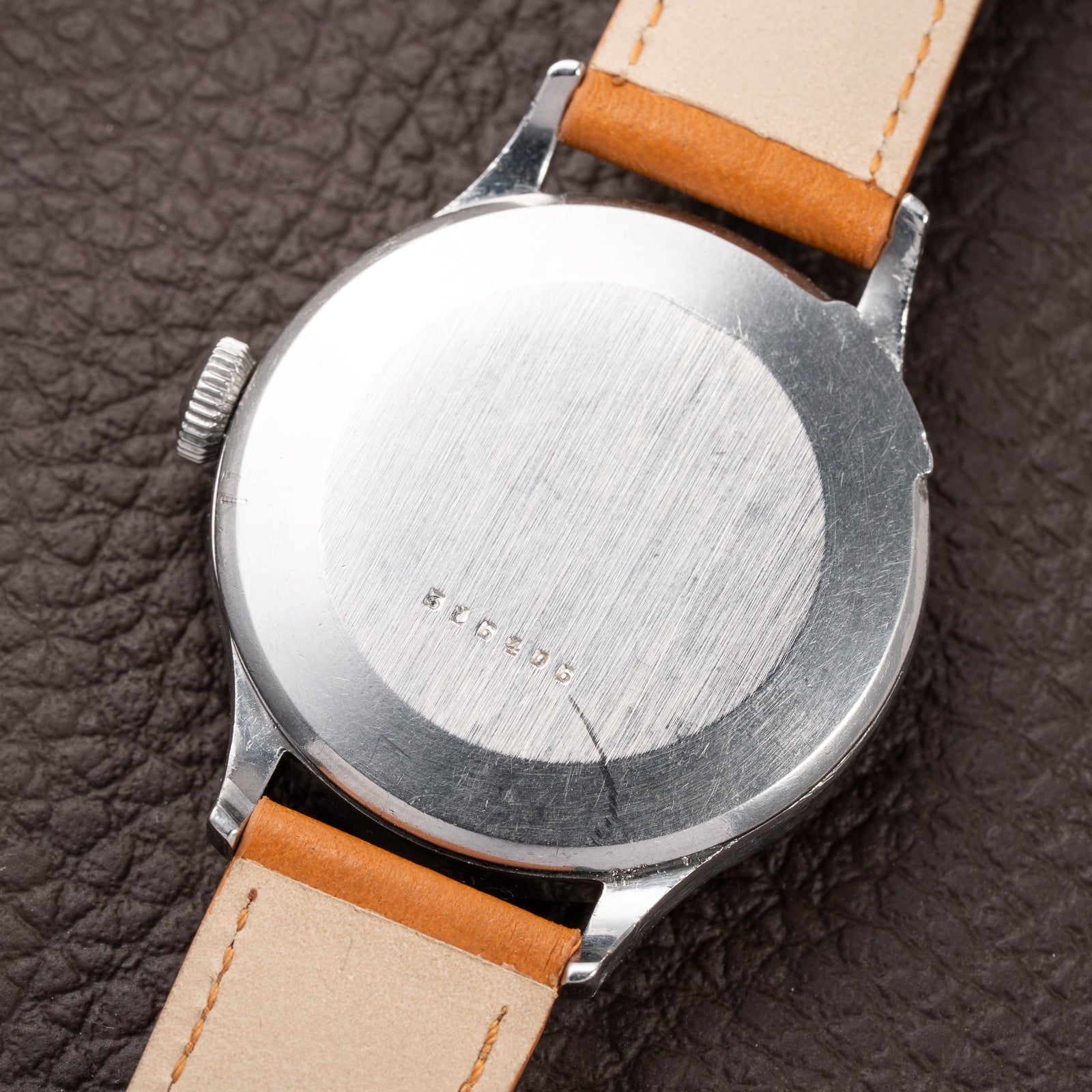 Jaeger LeCoultre Dress Watch Military Style Central Seconds Radium Dial from 1940s