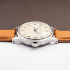 Jaeger LeCoultre Dress Watch Military Style Central Seconds Radium Dial from 1940s
