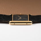 Cartier Tank Must de Vermeil Black Onyx Dial GM Ref 6 81006 1990s