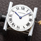 Cartier Vendôme 'Paris' 18K Yellow Gold with Purple Patina Hands Ref. 78090 From 1970s