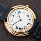 Cartier Vendôme 'Paris' 18K Yellow Gold with Purple Patina Hands Ref. 78090 From 1970s