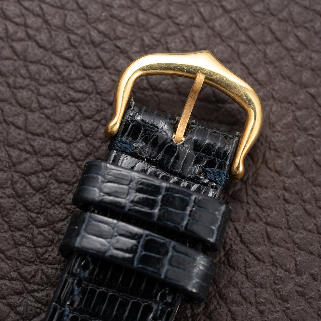 Cartier Vendôme 'Paris' 18K Yellow Gold with Purple Patina Hands Ref. 78090 From 1970s