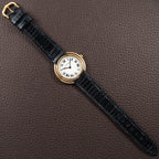 Cartier Vendôme 'Paris' 18K Yellow Gold with Purple Patina Hands Ref. 78090 From 1970s