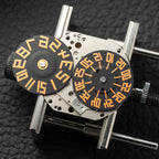 Amida Digitrend Manual Wind Driver's Watch Jump Hour LRD display rare 1970s