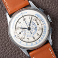 Anonymous Pulsation Dial Docters Chronograph NOS Oversize Valjoux 22 from 1940s