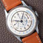 Anonymous Pulsation Dial Docters Chronograph NOS Oversize Valjoux 22 from 1940s