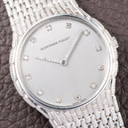 Audemars Piguet “Baby Cobra” Factory Diamond Set Dial & Hands 18k white gold circa 1989