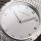 Audemars Piguet “Baby Cobra” Factory Diamond Set Dial & Hands 18k white gold circa 1989