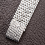 Audemars Piguet “Baby Cobra” Factory Diamond Set Dial & Hands 18k white gold circa 1989