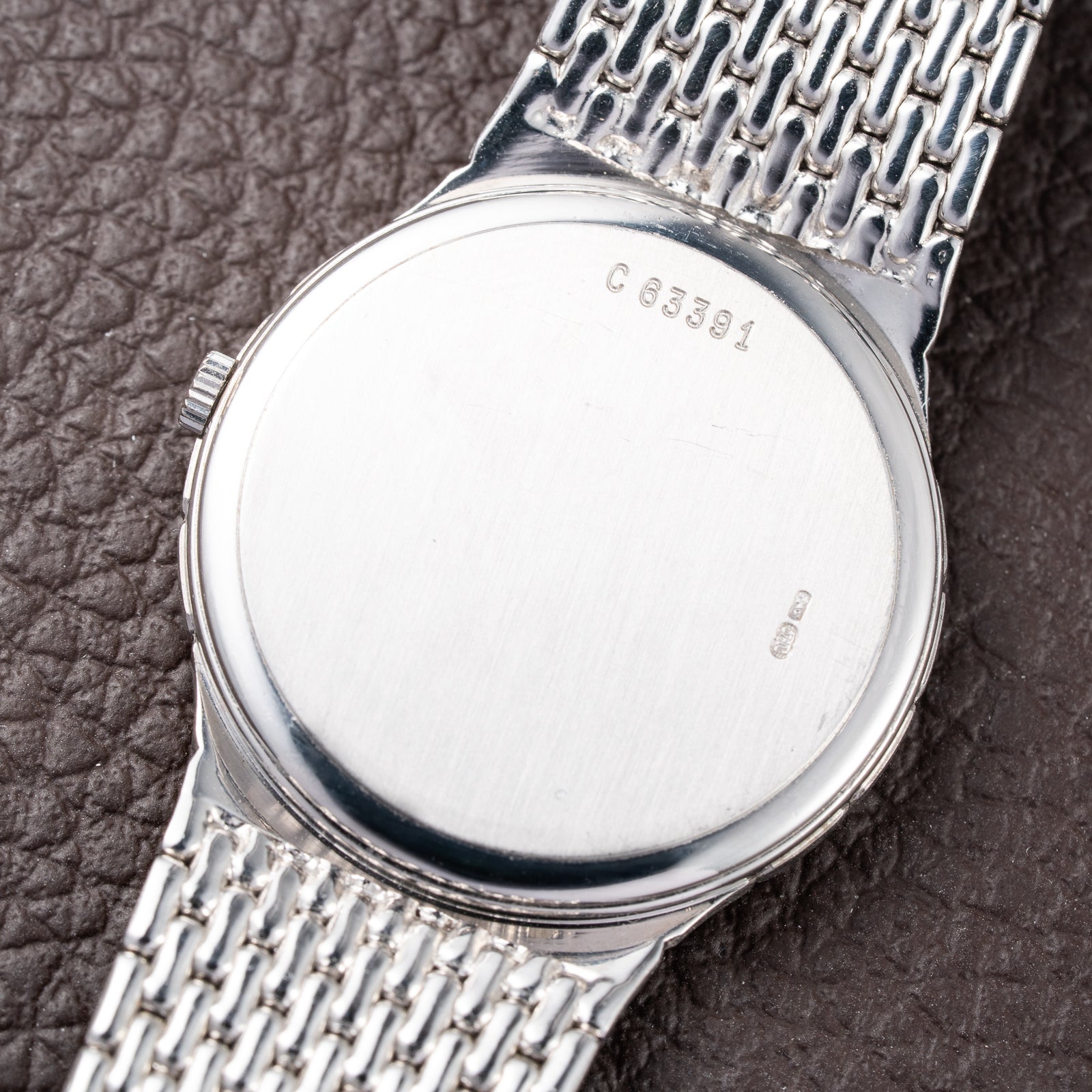Audemars Piguet “Baby Cobra” Factory Diamond Set Dial & Hands 18k white gold circa 1989